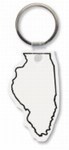 Illinois State Shaped Key Tags, Custom Printed With Your Logo!