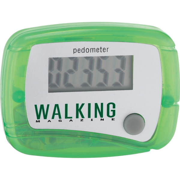 Step Count Pedometers, Custom Printed With Your Logo!