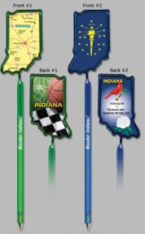 Indiana Shaped Pens, Custom Printed With Your Logo!