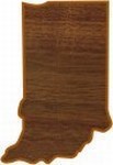 Indiana State Shaped Plaques, Custom Engraved With Your Logo!