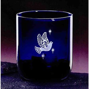 Custom Printed Indigo Votive Crystal Gifts