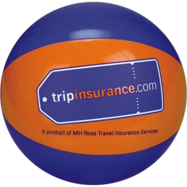 Blue and Orange Alternating Color Beach Balls, Personalized With Your Logo!