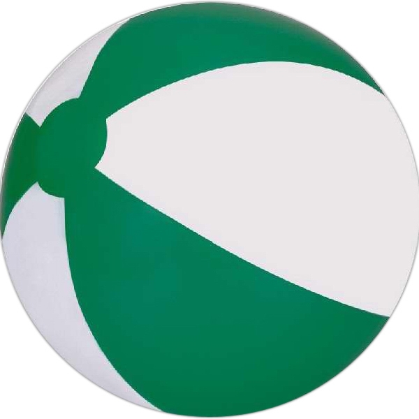 Green and White Beach Balls, Customized With Your Logo!