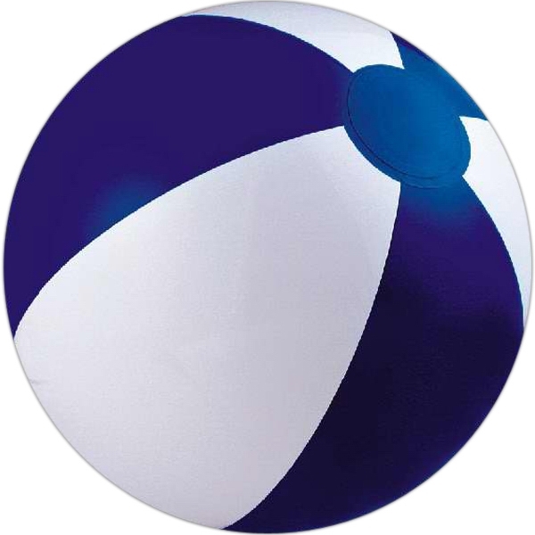 Blue Green and White Alternating Color Beach Balls, Custom Decorated With Your Logo!