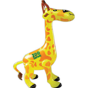 Custom Printed Inflatable Giraffe Animal Toys