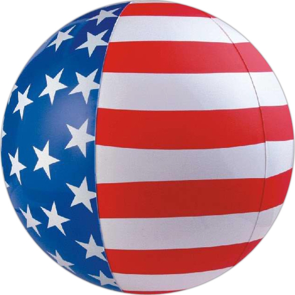 Patriotic Themed Beach Balls, Custom Imprinted With Your Logo!