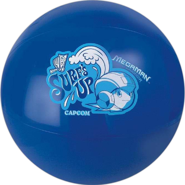 Blue Solid Color Beach Balls, Custom Made With Your Logo!