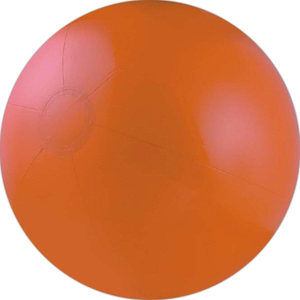 Orange Solid Color Beach Balls, Custom Designed With Your Logo!