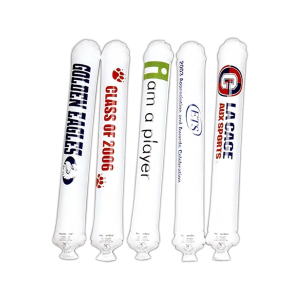 White Thunderstix Noise Makers, Custom Imprinted With Your Logo!