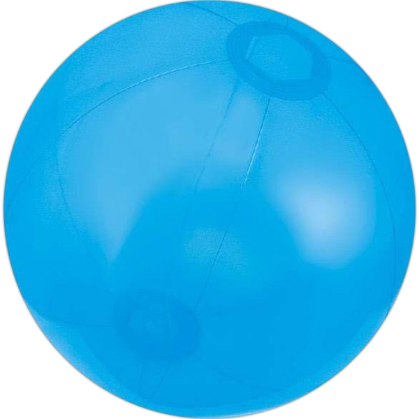 Blue Translucent Beach Balls, Custom Designed With Your Logo!