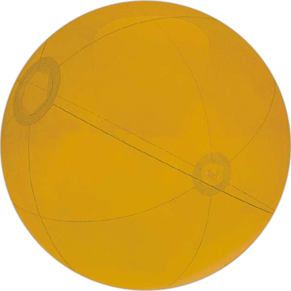 Orange Translucent Beach Balls, Custom Imprinted With Your Logo!