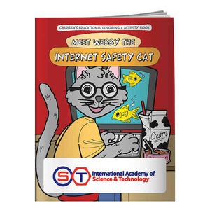 Custom Printed Internet Safety Themed Coloring Books