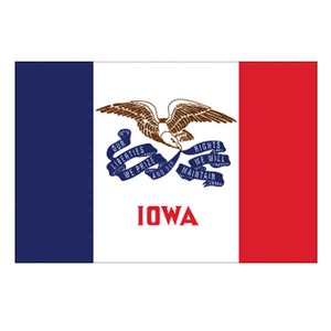 Custom Printed Iowa State Flags