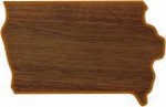 Iowa State Shaped Plaques, Custom Engraved With Your Logo!