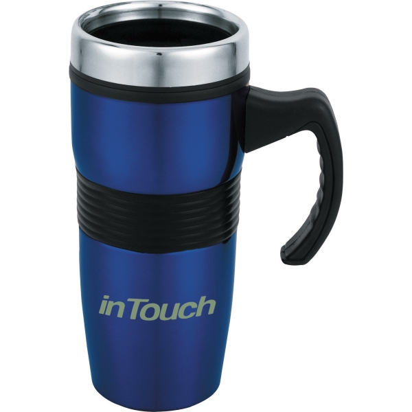 1 Day Service Plastic Lined Travel Mugs, Custom Made With Your Logo!