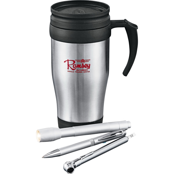 Canadian Manufactured Magnum Mug And Flashlight Gift Sets, Personalized With Your Logo!