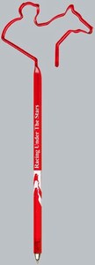 Jockey Bent Shaped Pens, Custom Imprinted With Your Logo!