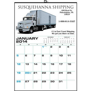 Custom Printed Jumbo Hanger 12 Month Commercial Calendars