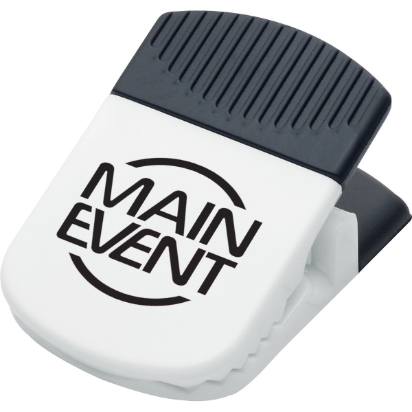 1 Day Service Jumbo Magnetic Memo Holder Clips, Custom Imprinted With Your Logo!