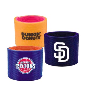 Junior Custom Color Plastic Slinkys, Custom Designed With Your Logo!