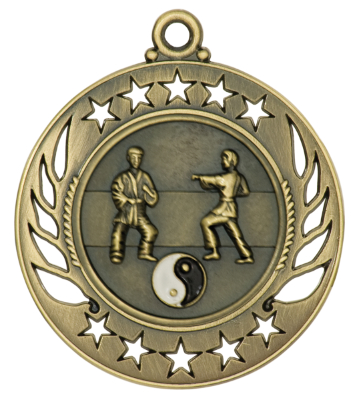 Karate Ten Star Medals, Custom Made With Your Logo!