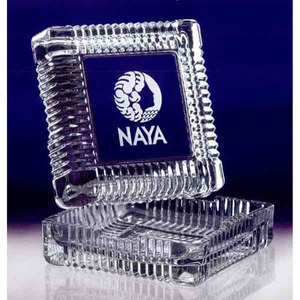 Keepsake Box Square Shaped Desk Container Crystal Gifts, Custom Printed With Your Logo!