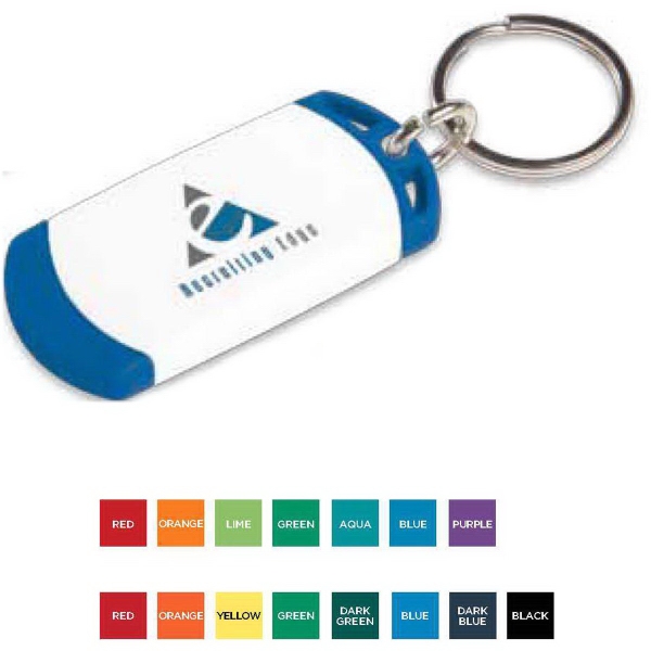 Two Tone Keychains For Under A Dollar, Custom Imprinted With Your Logo!