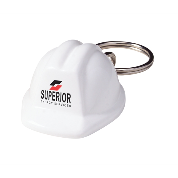 Mini Construction Hat Keychains, Custom Printed With Your Logo!