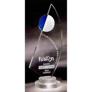 Custom Printed La Mariner Vertical Crystal Awards