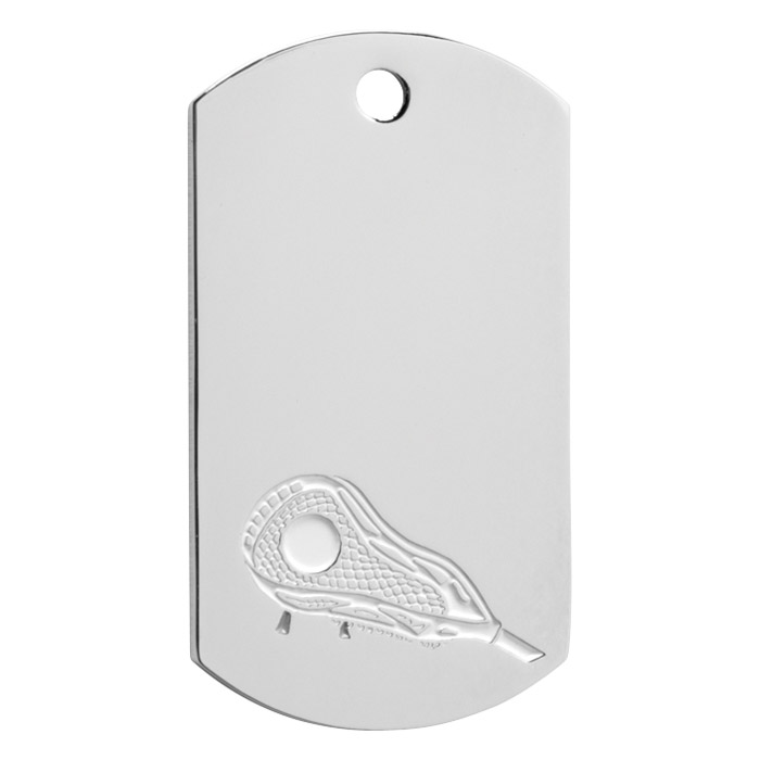 Custom Imprinted Lacrosse Dog Tags