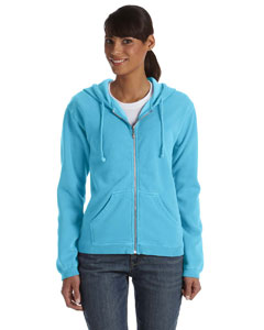 Ladies Comfort Colors Hooded Sweatshirts, Embroidered With Your Logo!