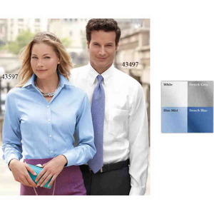 Ladies Van Heusen Woven Dress Shirts, Embroidered With Your Logo!