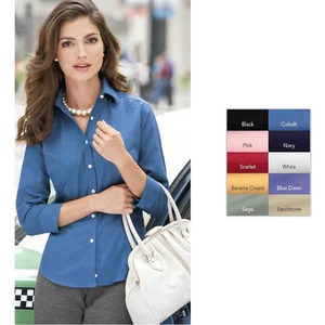 Ladies Van Heusen Woven Dress Shirts, Embroidered With Your Logo!