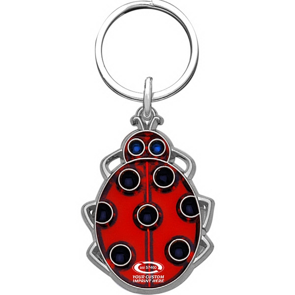 Bug Shaped Keychain, Custom Printed With Your Logo!