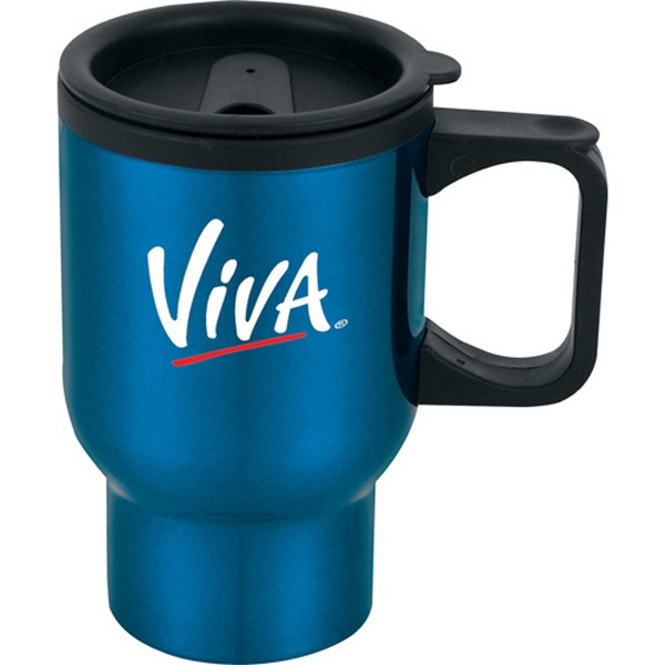 Steel Travel Mugs, Custom Printed With Your Logo!