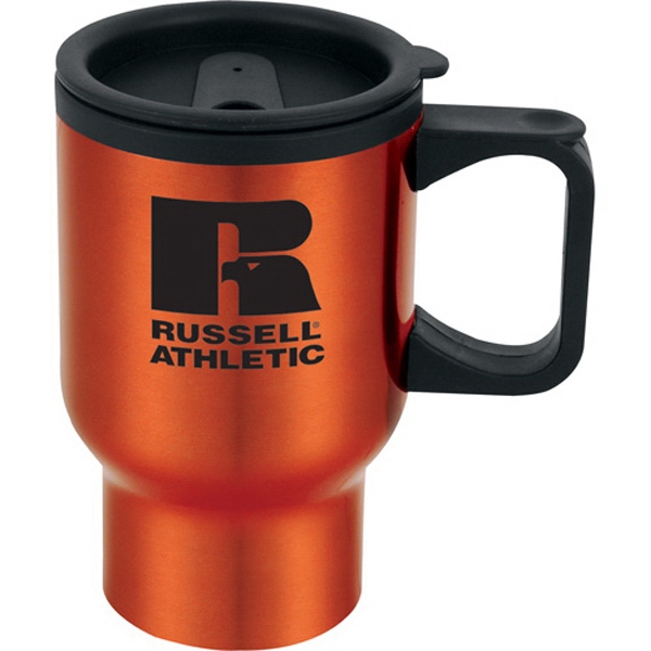 Black Lined Travel Mugs, Custom Printed With Your Logo!