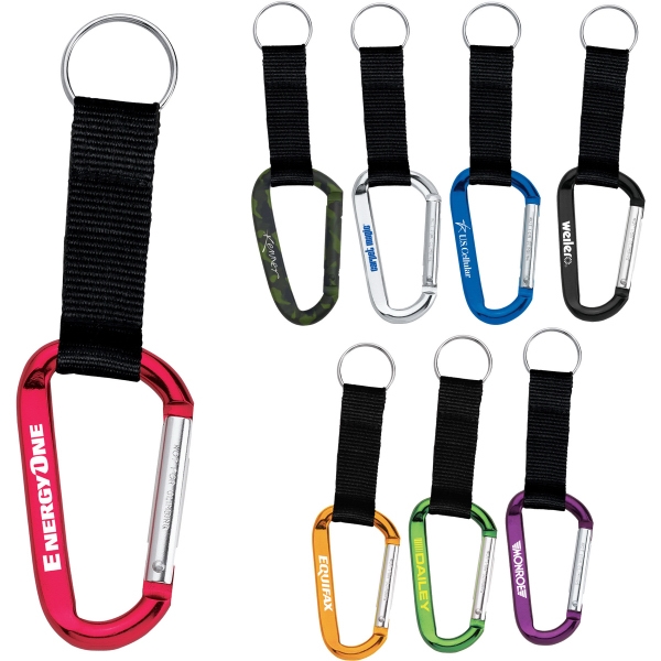 Custom Printed 1 Day Service 8mm Carabiners with Lights