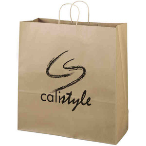 Large Environmentally Friendly Paper Bags, Custom Printed With Your Logo!
