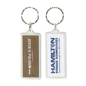 Large Rectangle Shaped Acrylic Keytags, Custom Made With Your Logo!