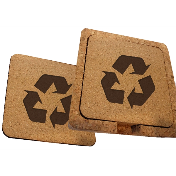 Recycled Material Coasters, Personalized With Your Logo!