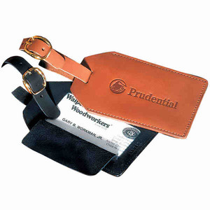 Leather Luggage Tags, Custom Imprinted With Your Logo!
