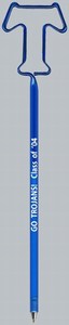 Letter T Bent Shaped Pens, Custom Imprinted With Your Logo!