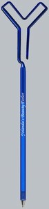 Letter Y Bent Shaped Pens, Custom Imprinted With Your Logo!