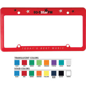 License Plate Frames, Custom Imprinted With Your Logo!