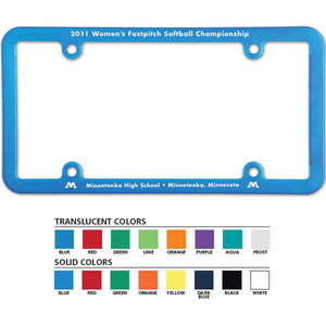 License Plate Holders, Custom Imprinted With Your Logo!