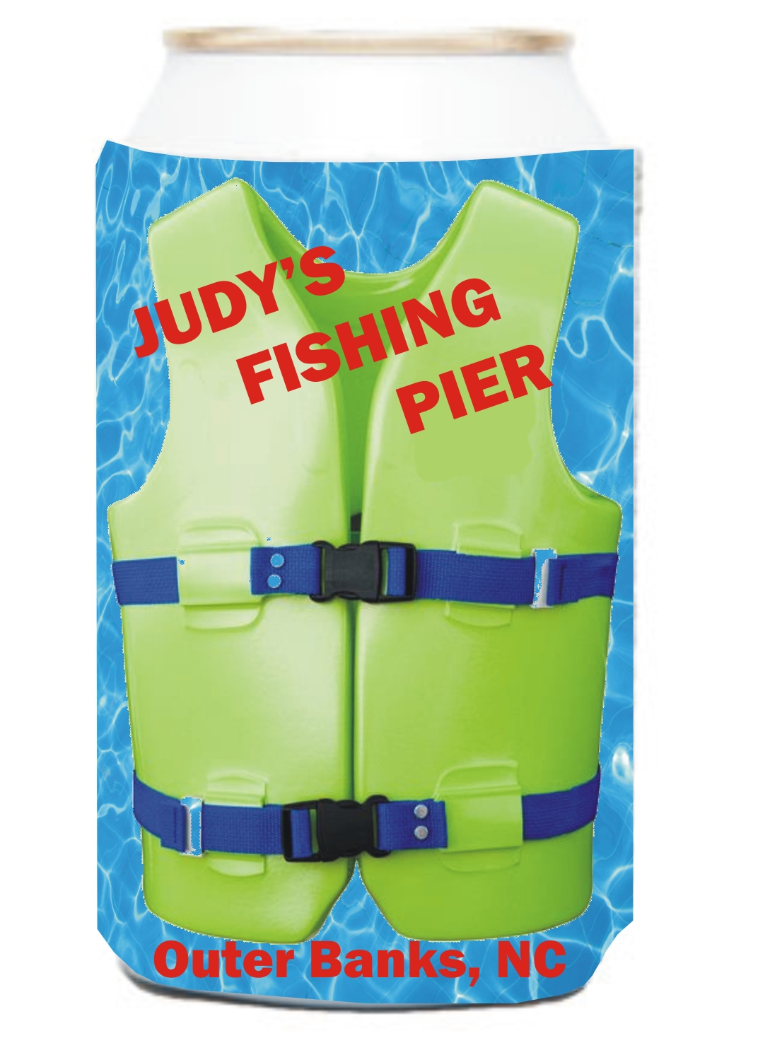 Life Jacket Vest Can Coolers, Custom Imprinted With Your Logo!