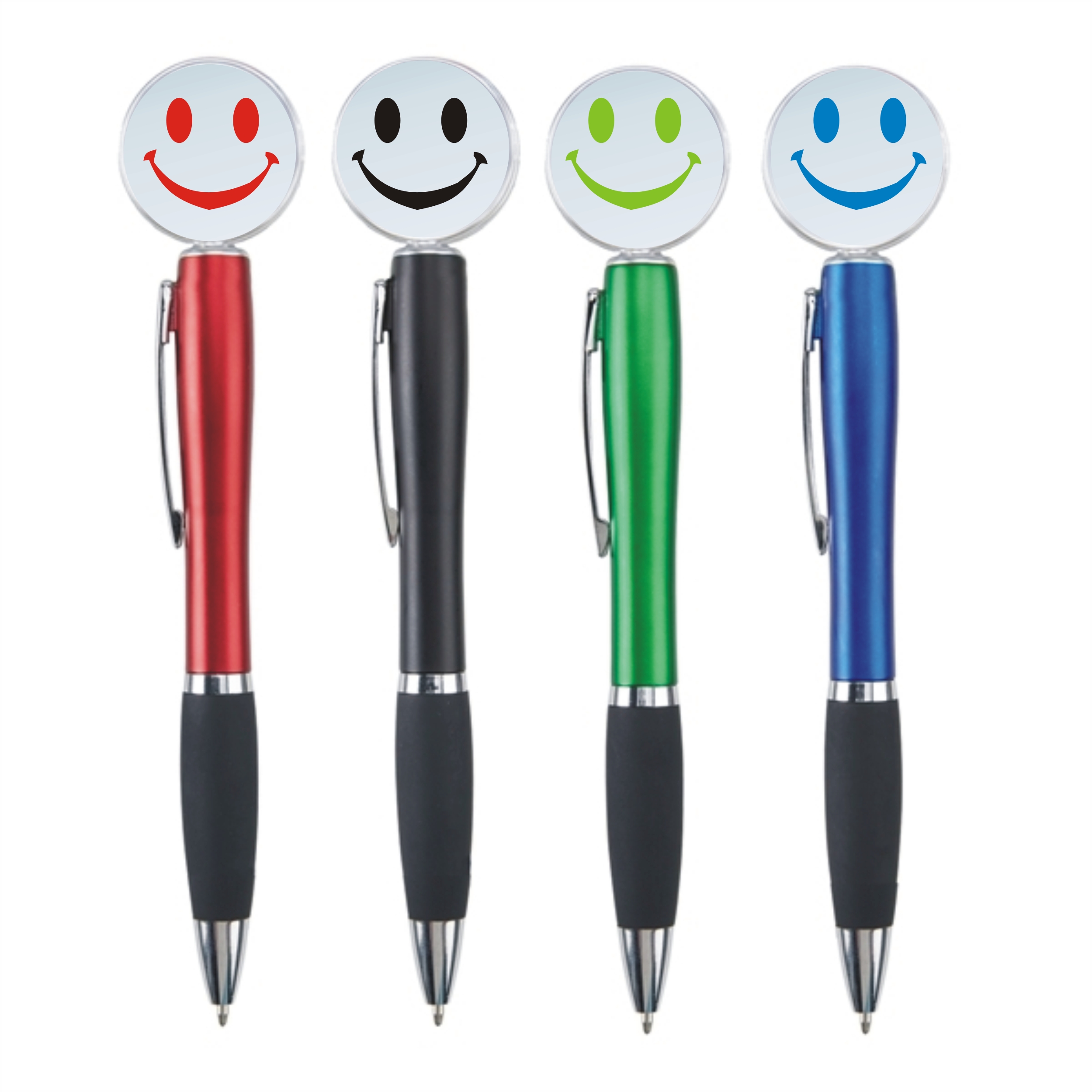 Light Up Smiley Face Fun Pens, Custom Printed With Your Logo!