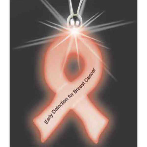 Light Up Awareness Ribbon Necklaces, Custom Imprinted With Your Logo!
