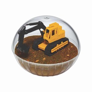 Custom Printed Lighted Mobile Back Hoe Crystal Globes