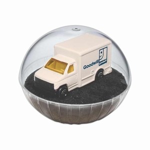 Custom Printed Lighted Mobile Delivery Truck Crystal Globes